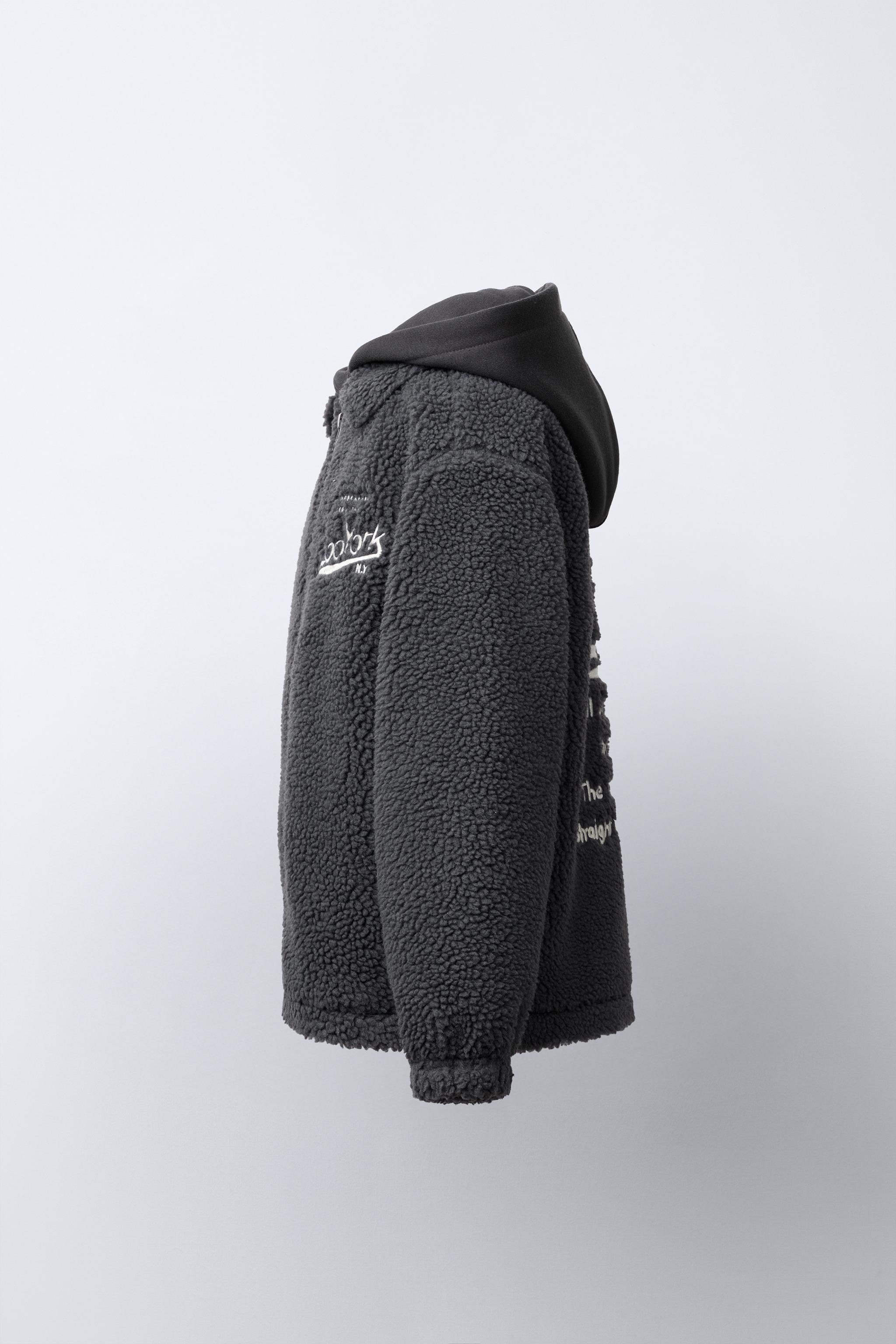 ZOO YORK® X ZARA REMOVABLE HOOD EMBROIDERED FLEECE OVERSHIRT